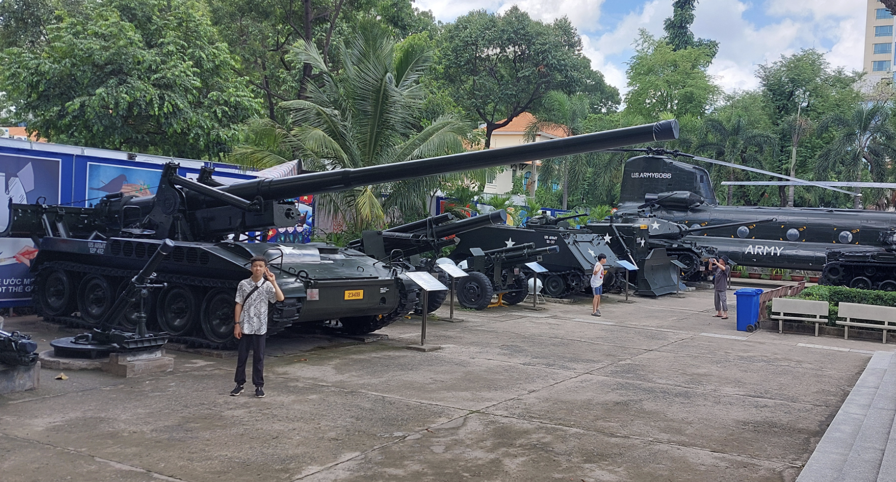 Miles at the Vietnamese war museum